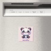 Schattig Kawaii Panda gepersonaliseerd ontwerp Magneet (Insitu (Vaatwasser))