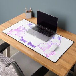 Schattig Kawaii Pastel Paarse Aangepaste Gradiënt  Bureaumat