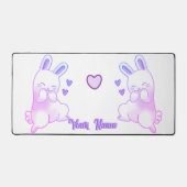 Schattig Kawaii Pastel Paarse Aangepaste Gradiënt Bureaumat (Voorkant)