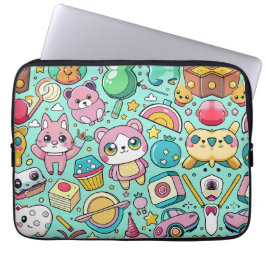 Schattig kawaii-patroon laptop sleeve