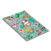 Schattig kawaii-patroon notitieboek (Rechterzijde)