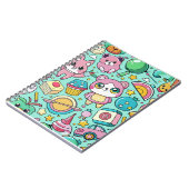 Schattig kawaii-patroon notitieboek (Linkerzijde)