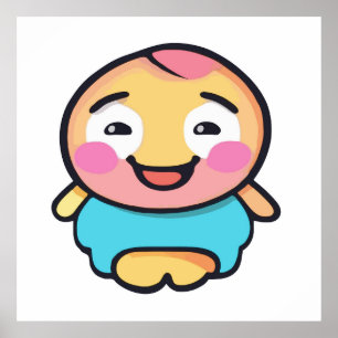 Schattig Kawaii-personage - Schattigee Cartoon Poster