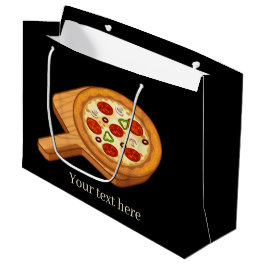 schattig Kawaii-pizzafeestliefhebbers voegen tekst Groot Cadeauzakje