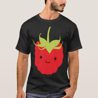 Schattig Kawaii Rode Framboos T-shirt