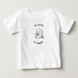 Schattig Kawaii Spookje met Koffie Waterverf 