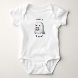 Schattig Kawaii Spookje met Koffie Waterverf  Romper