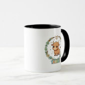 Schattig Kawaii Stier Sterrenbeeld Mok (Voorkant rechts)