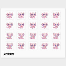 Schattig Kawaii Verdrietige Axolotl Huilend met Ge