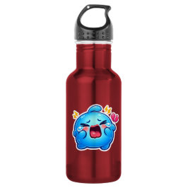 Schattig Kawaii Verdrietige Blauwe Slijm Huilt met Waterfles