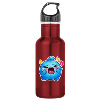 Schattig Kawaii Verdrietige Blauwe Slijm Huilt met Waterfles
