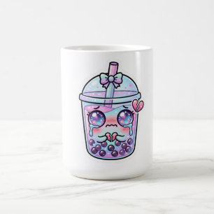 Schattig Kawaii Verdrietige Boba Melk Thee Huilend Koffiemok