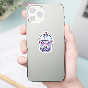 Schattig Kawaii Verdrietige Boba Melk Thee Huilend Sticker