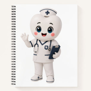 Schattig Kawaii Verpleegster Notitieboek Verplee