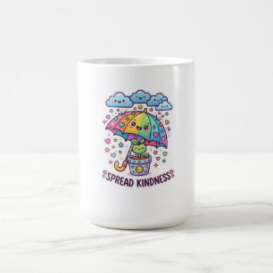 Schattig Kawaii Verspreid Vriendelijkheid Paraplu Koffiemok
