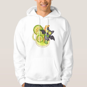 Schattig Kawaii Vleermuis met Limonade Cocktail Hoodie