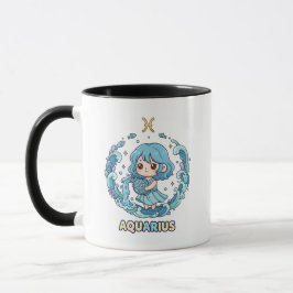 Schattig Kawaii Waterman Sterrenbeeld Mok