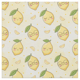 Schattig Kawaii Zomer Fruit Patroon, Zoete Waterve Stof