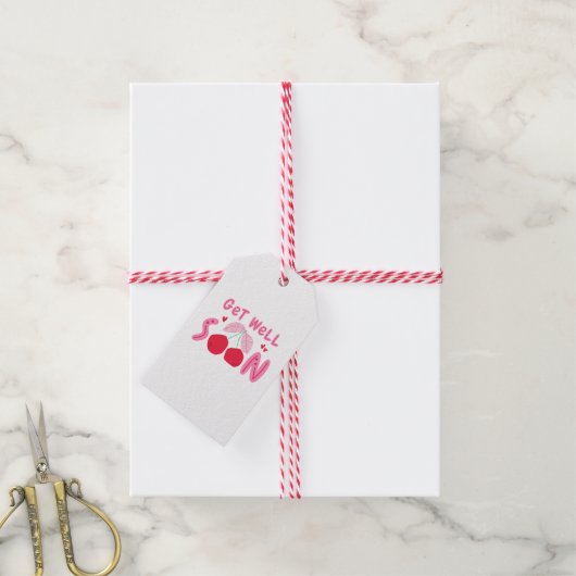 Schattig Kers Beterschap Cadeaulabel (Met Touw)