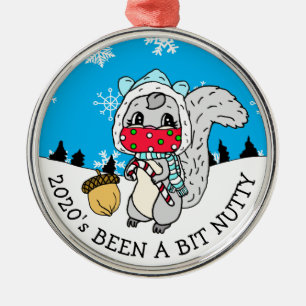 Schattig Kerst Eekhoorn 2020 is een Notige Nieuwja Metalen Ornament