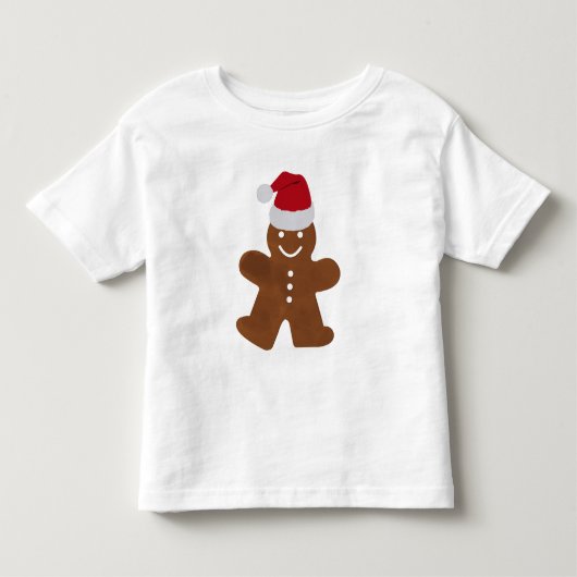 Schattig Kerst Gingerbread Man Koekje Kinder Shirts (Voorkant)