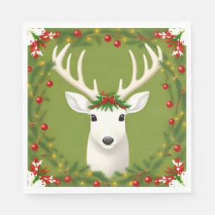 Schattig kerst hert servet