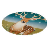 Schattig kerst hert snijplank (Hoek)
