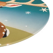 Schattig kerst hert snijplank (Hoek)