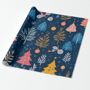 Schattig kerst winter cadeau cadeaupapier