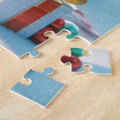 Schattig kerstBeer Legpuzzel (Zijkant)