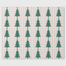 Schattig Kerstboom Vakantieontwerp. Cadeaupapier