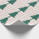 Schattig Kerstboom Vakantieontwerp. Cadeaupapier (Hoek)