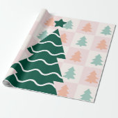 Schattig Kerstboom Vakantieontwerp. Cadeaupapier (Uitgerold)