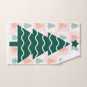 Schattig Kerstboom Vakantieontwerp. Handdoek (Handdoek)