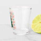 Schattig Kerstboom Vakantieontwerp. Shot Glas (Rechts)