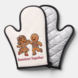 Schattig Kerstbrood Koppel Zoetst Samen Kerstmis Ovenwant