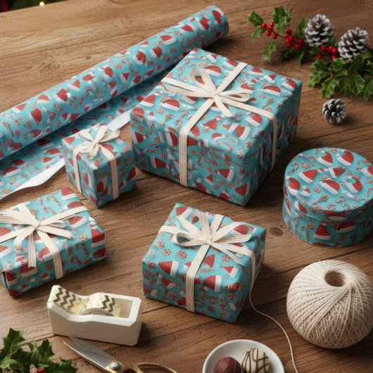 Schattig kerstcadeaupapier cadeaupapier