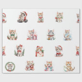 Schattig kerstcadeaupapier voor kerstcadeautjes cadeaupapier (Vlak)