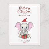 Schattig kerstfeest | Aangepaste postauto Briefkaart (Voorkant)