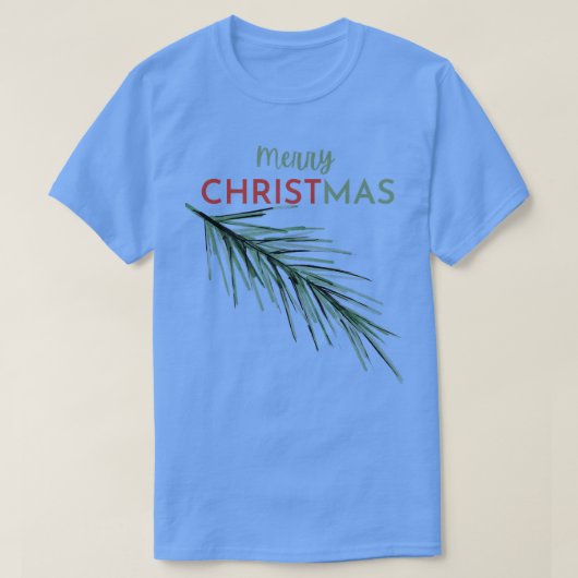Schattig kerstfeest, behoud Christus in Kerstmis p T-shirt (Design voorkant)