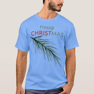 Schattig kerstfeest, behoud Christus in Kerstmis p T-shirt