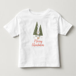 Schattig kerstfeest Kabouter Blauwe Vogel Kinder Shirts
