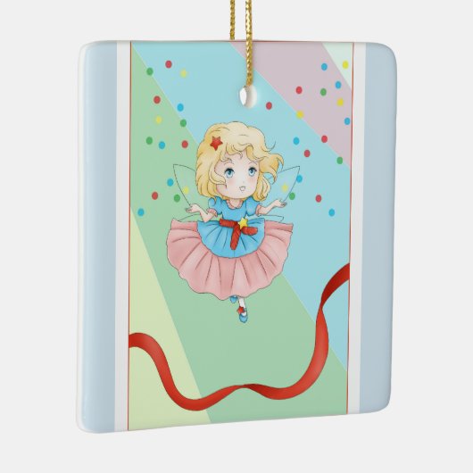 Schattig kerstfeest keramisch ornament (Rechts)