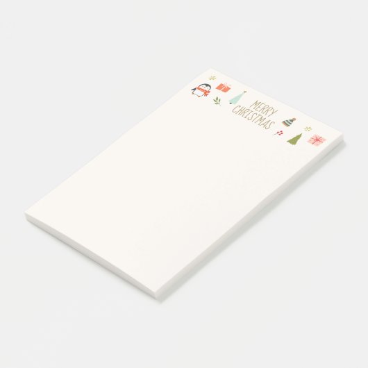 Schattig kerstfeest  post-it® notes (Schuin)