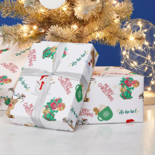 Schattig Kerstfeest voor Kinderen Cadeaupapier