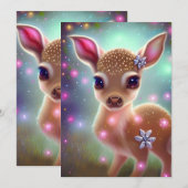 Schattig Kersthert Feestdagenkaart (Voorkant / Achterkant)