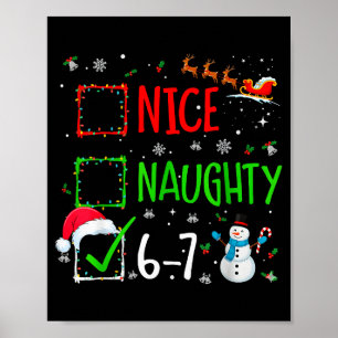 Schattig Kersthuis Leuk Stout 6-7 Sneeuwman Vakant Poster