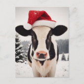 Schattig kerstkalf briefkaart (Voorkant)