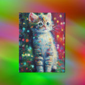 Schattig Kerstkatje  Poster