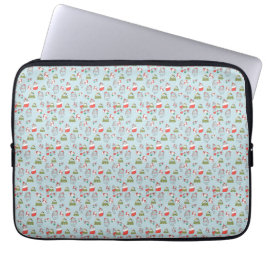 Schattig Kerstkattenpatroon – Festelijke Holiday D Laptop Sleeve